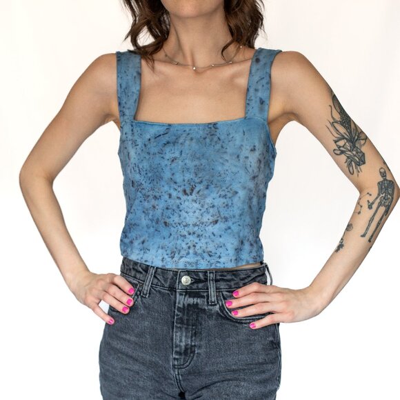 LUSH • Medium • Crop Top • Blue • Sustainable - Picture 10 of 11